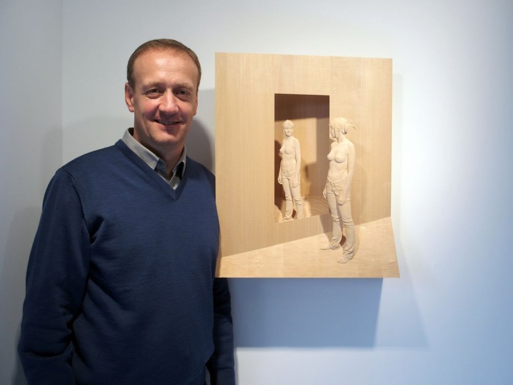 Magnificent Life Like Wooden Sculptures Hand Carved By Peter Demetz 14