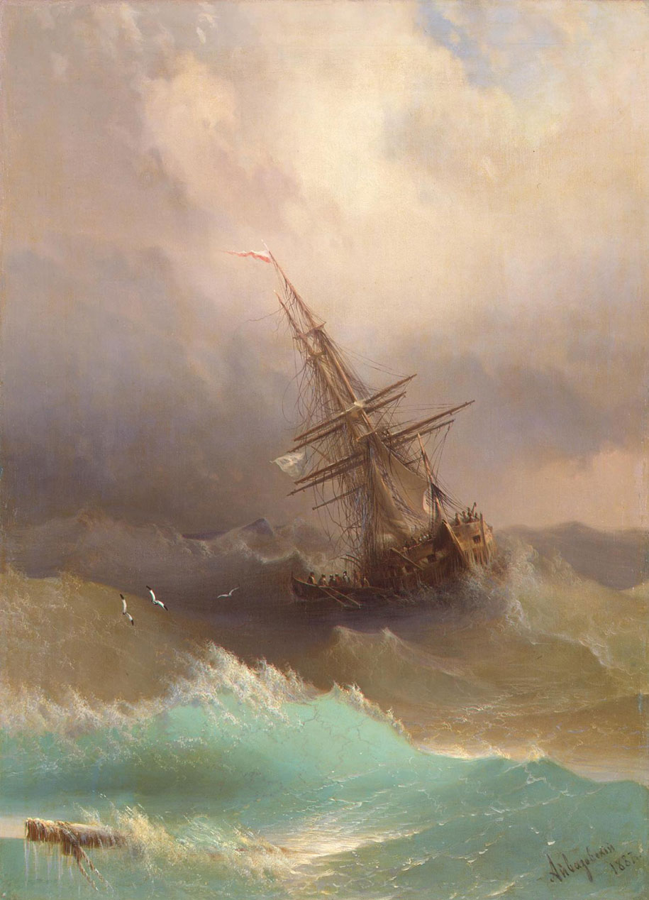 Mesmerizing Marine Paintings With Translucent Waves By Ivan Aivazovsky 6