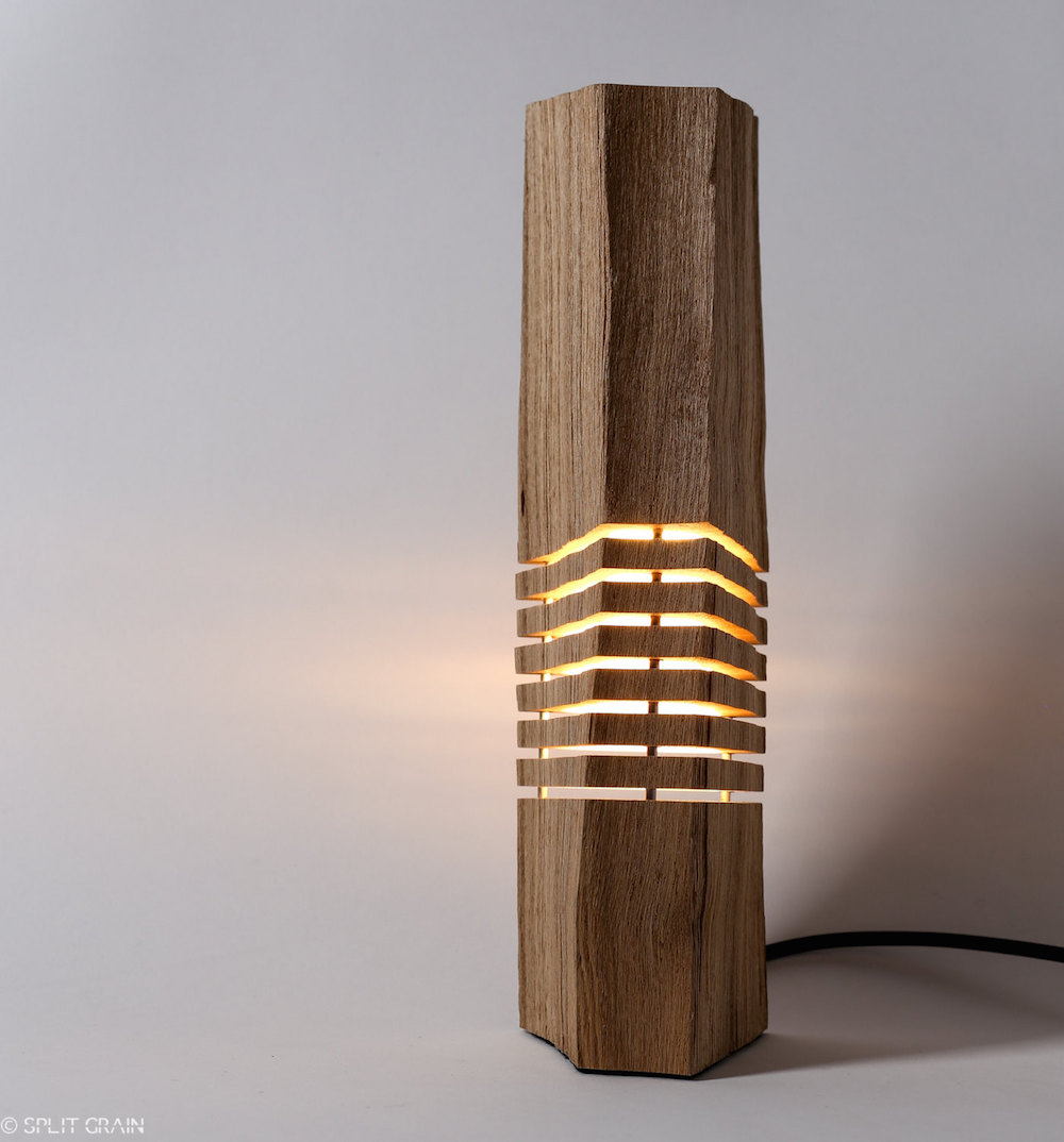 Minimalist And Sculptural Sliced Wood Lamps By Split Grain 2