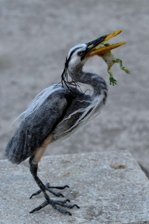 Needle Felted Animal Sculptures In Miniature By Daria Lvovsky 2