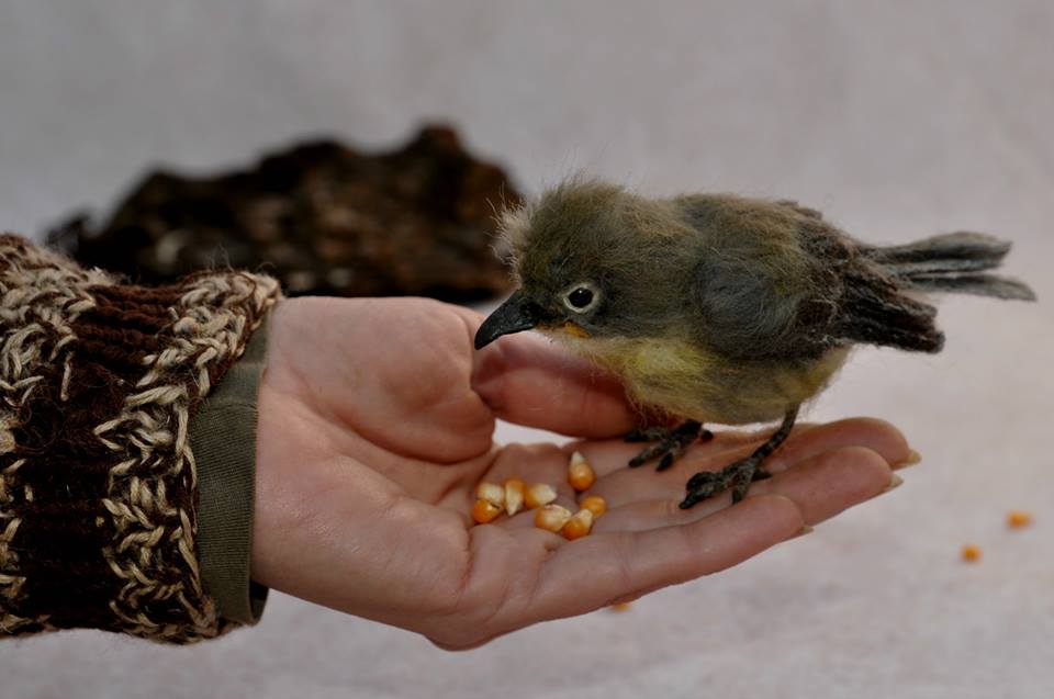 Needle Felted Animal Sculptures In Miniature By Daria Lvovsky 27