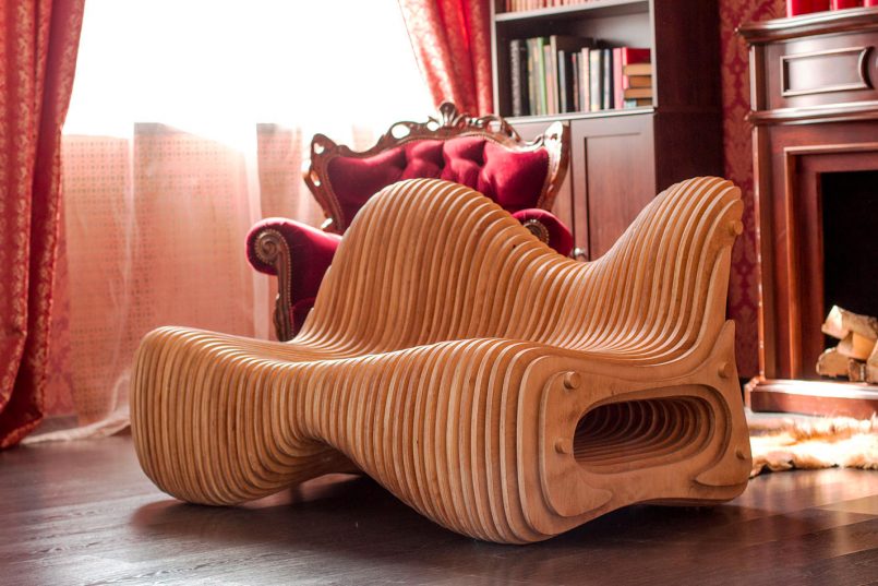 Organic Shaped Furniture By Parametric 5