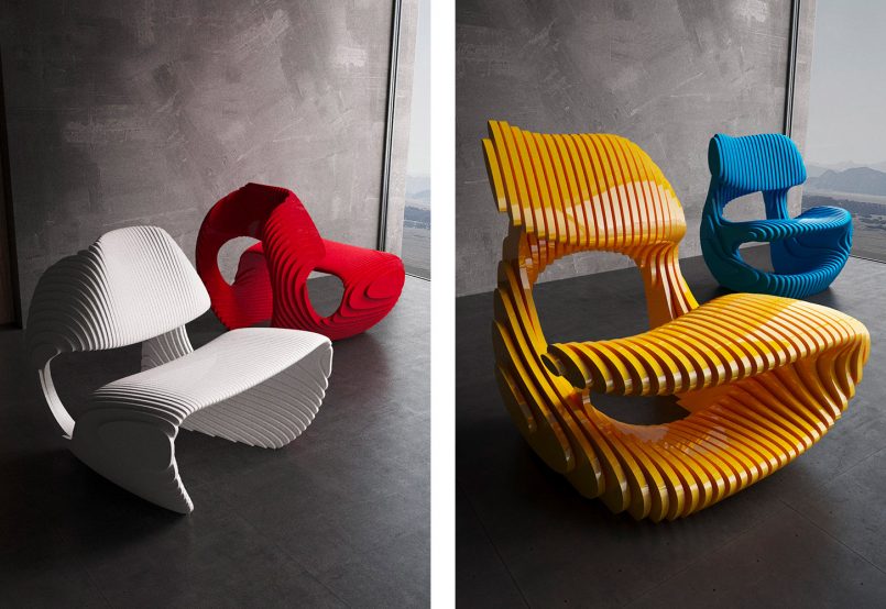 Organic Shaped Furniture By Parametric 6