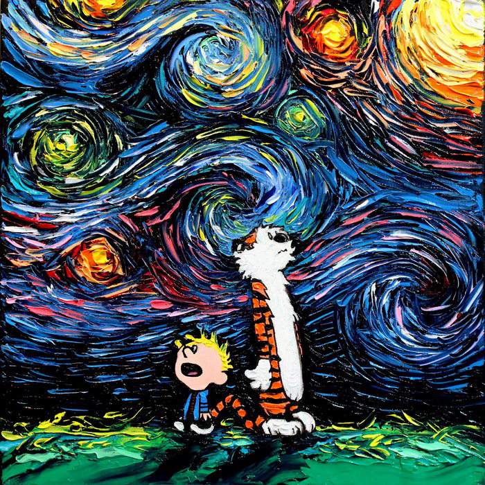 Pop Culture Icons Painted With Van Goghs Style By Aja Kusick 21