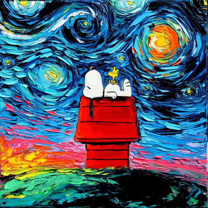 Pop Culture Icons Painted With Van Goghs Style By Aja Kusick 4