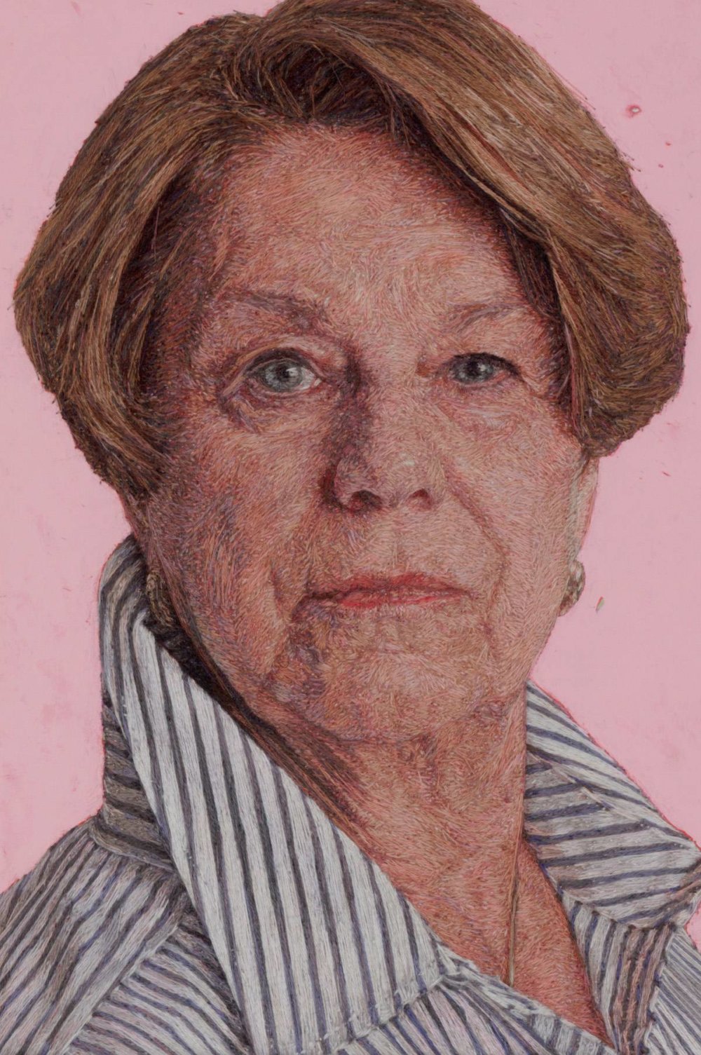 Realistic Embroidered Portraits By American Artist Cayce Zavaglia 10
