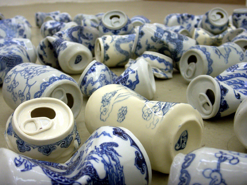 Smashed Can Sculptures Made Of Porcelain In The Ancient Style Of The Ming Dynasty By Lei Xue 3