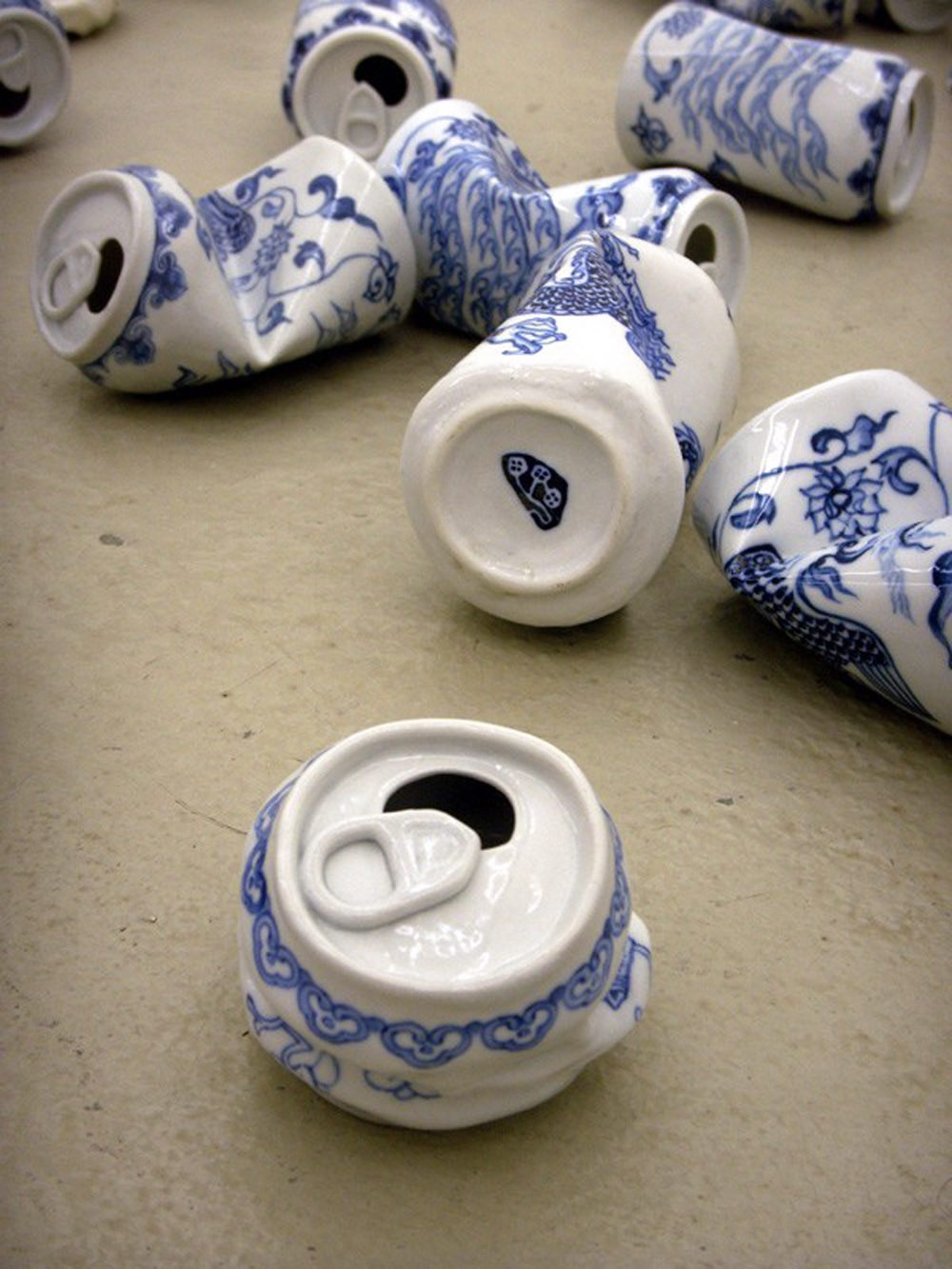 Smashed Can Sculptures Made Of Porcelain In The Ancient Style Of The Ming Dynasty By Lei Xue 7
