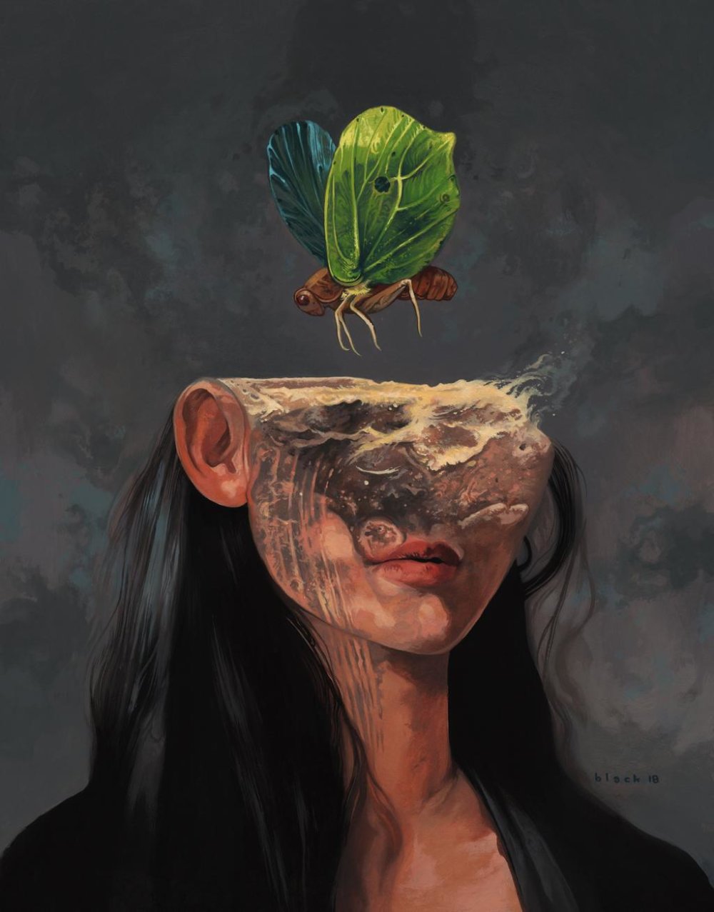 Dark girls: somber and surreal paintings by Steven Russell Black 5