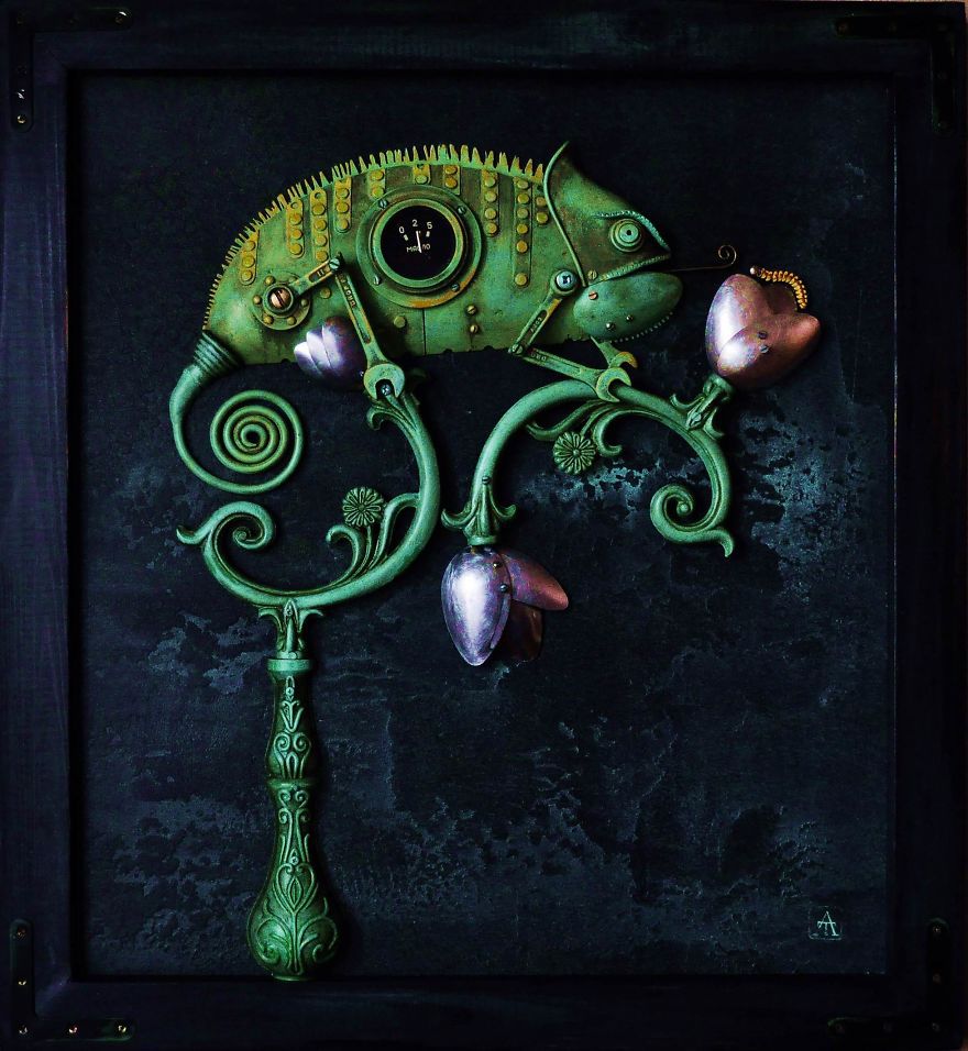 Steampunk Sculptures Made From Trash By Arturas Tamasauskas 1