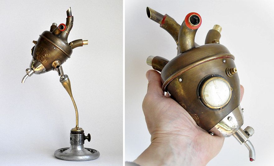 Steampunk Sculptures Made From Trash By Arturas Tamasauskas 11