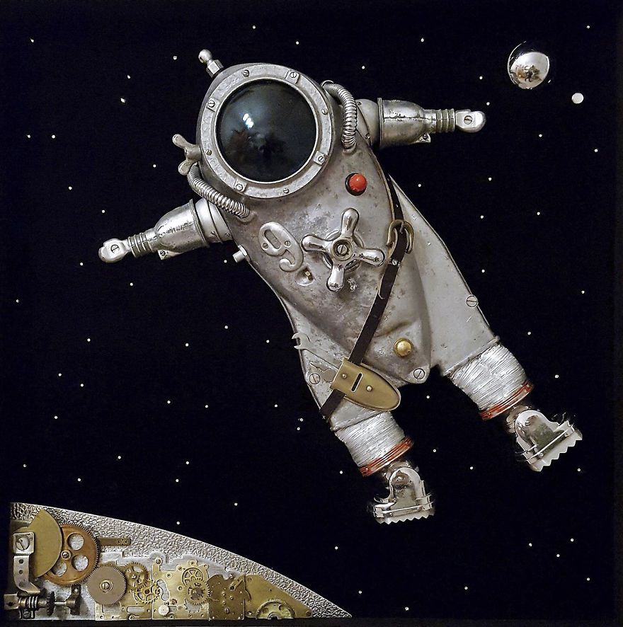 Steampunk Sculptures Made From Trash By Arturas Tamasauskas 8