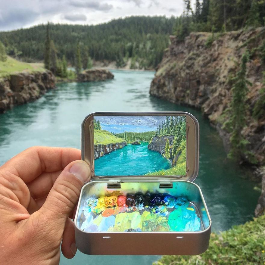 Superb Mini Plein Air Paintings In Altoids Tins By Remington Robinson 16