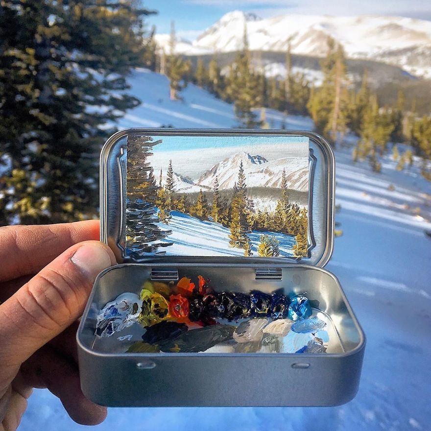 Superb Mini Plein Air Paintings In Altoids Tins By Remington Robinson 17