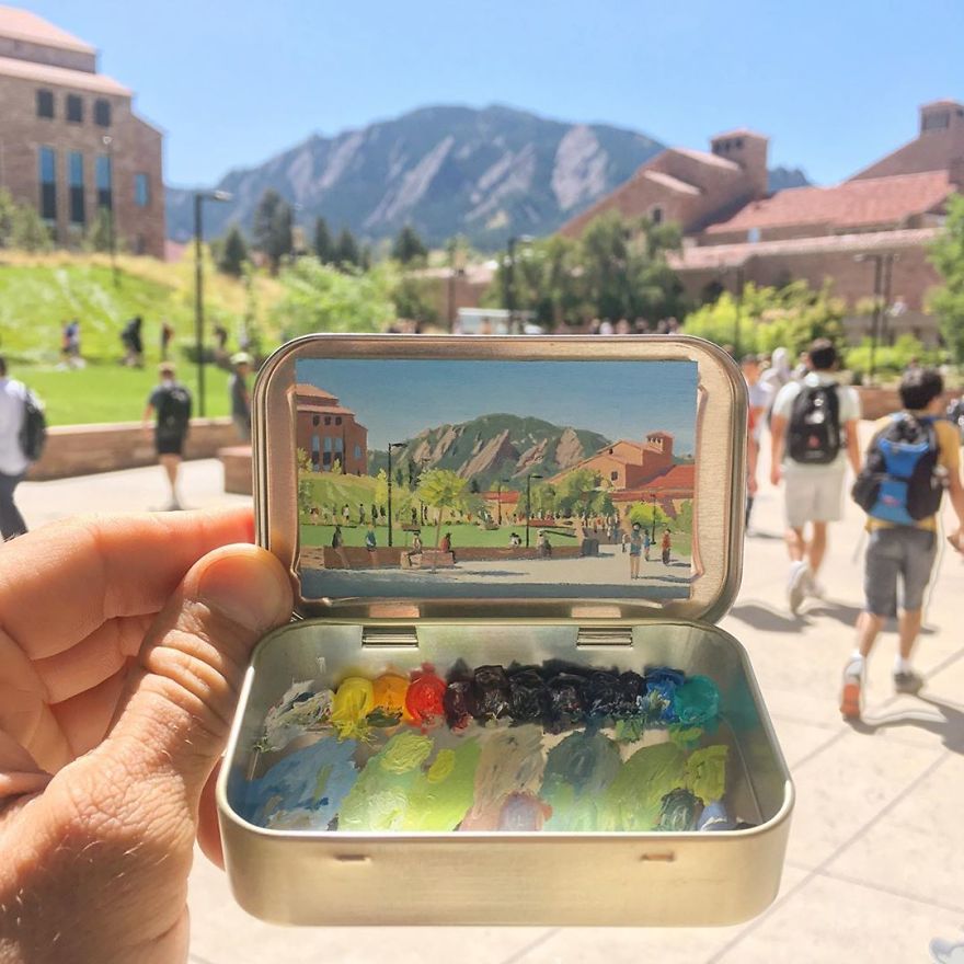 Superb Mini Plein Air Paintings In Altoids Tins By Remington Robinson 19