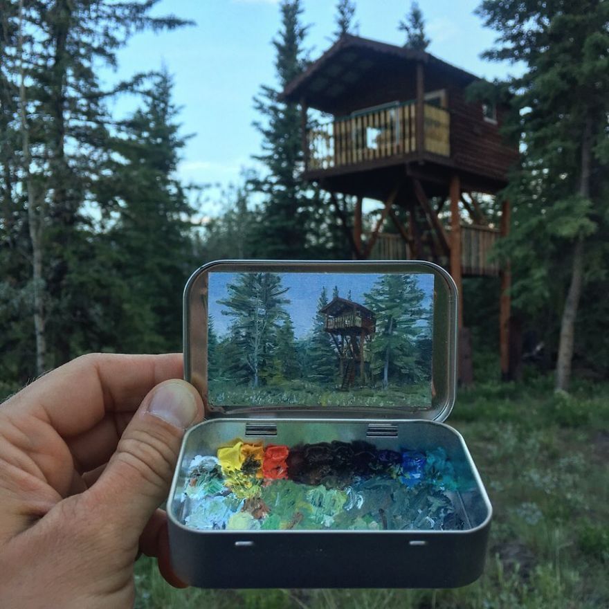 Superb Mini Plein Air Paintings In Altoids Tins By Remington Robinson 7