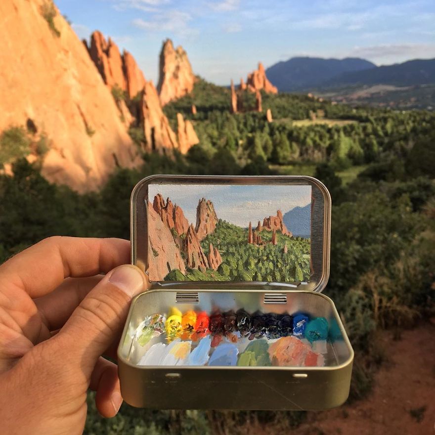 Superb Mini Plein Air Paintings In Altoids Tins By Remington Robinson 8