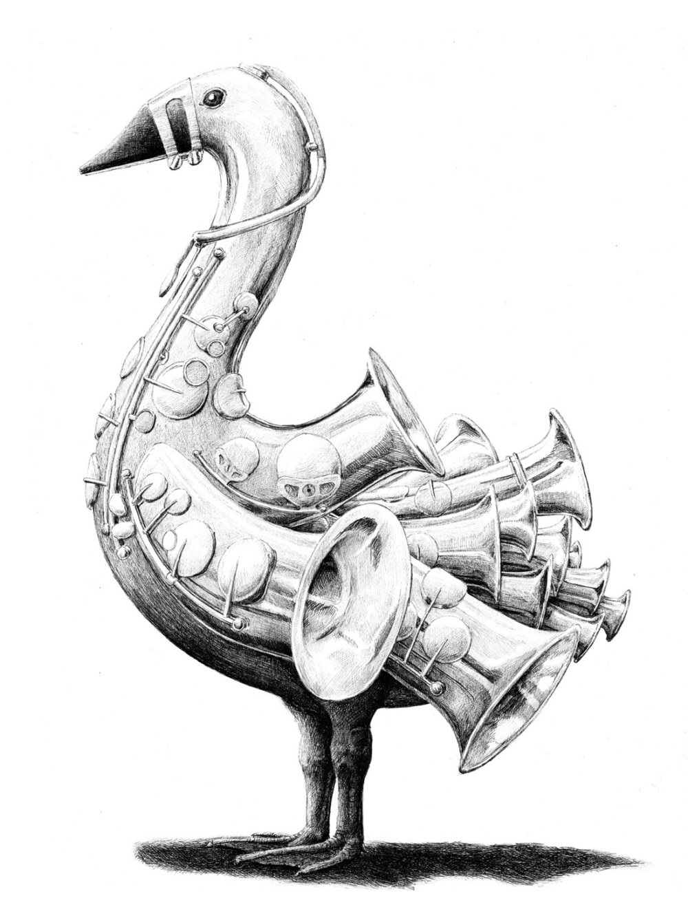 Surreal Black And White Animal Illustrations By Redmer Hoekstra 2