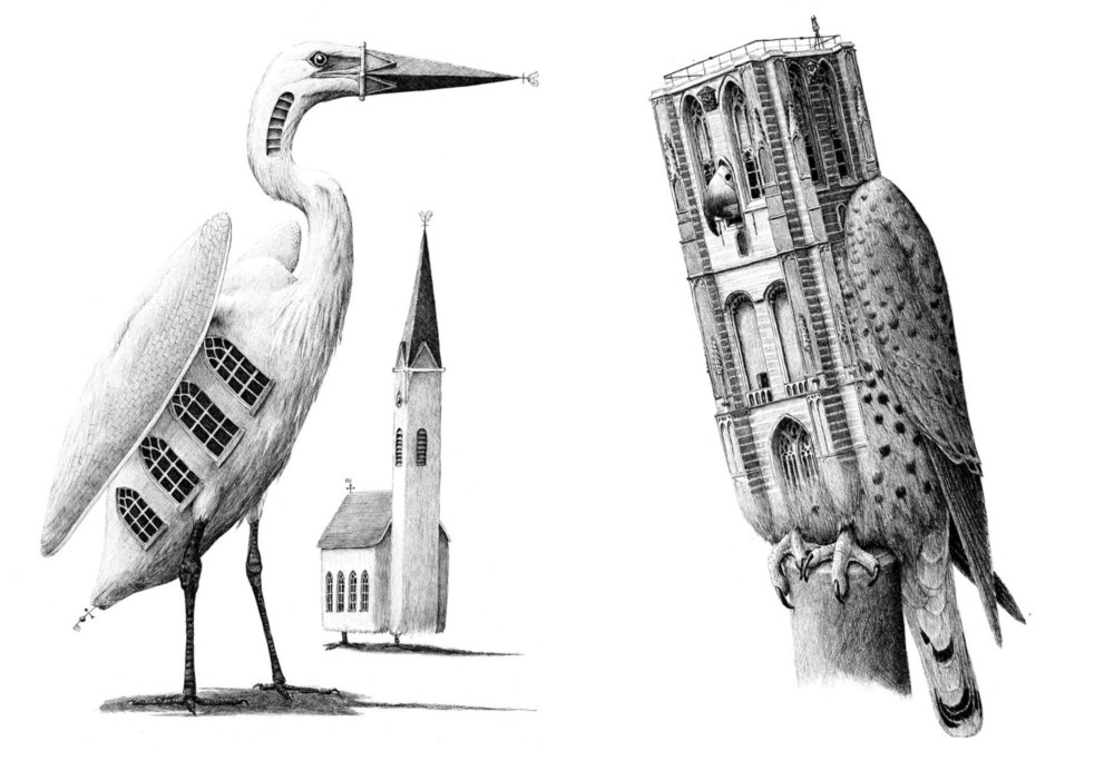 Surreal Black And White Animal Illustrations By Redmer Hoekstra 3