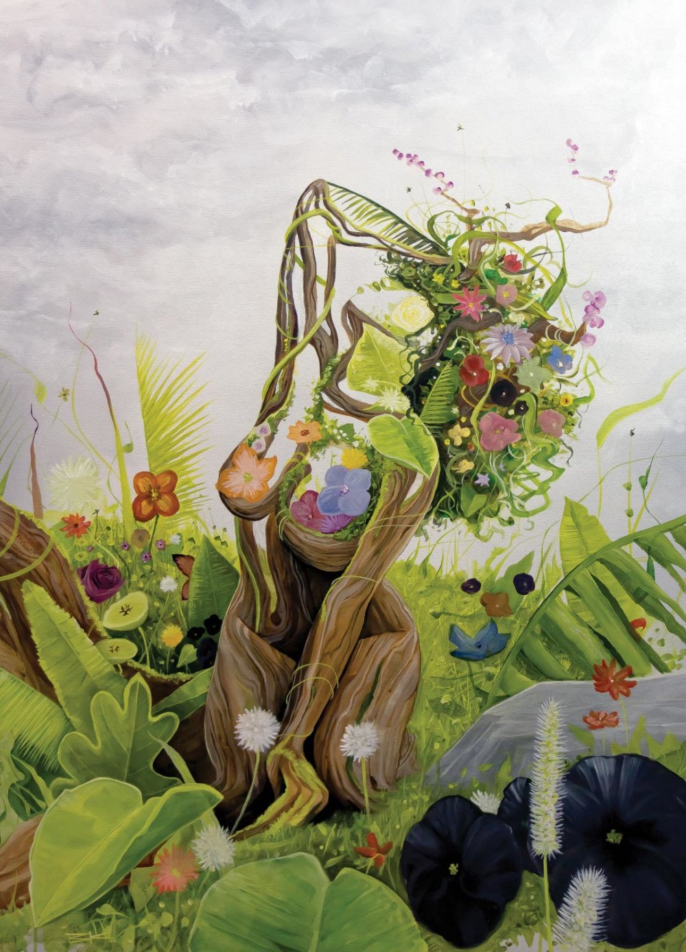 Surreal Portraits Of Women Made Out Of Nature That Pay Tribute To Mother Earth By Brian Kirhagis 8