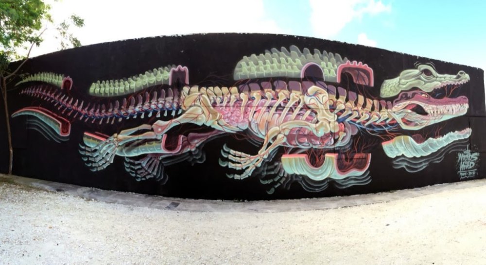 Surrealist Murals Of Anatomical Figures By Austrian Artist Nychos 1