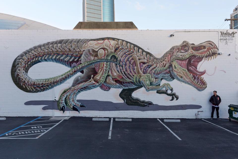 Surrealist Murals Of Anatomical Figures By Austrian Artist Nychos 14