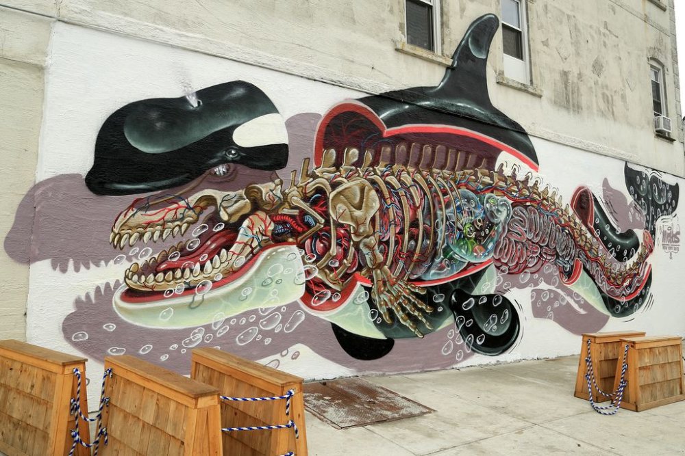 Surrealist Murals Of Anatomical Figures By Austrian Artist Nychos 6