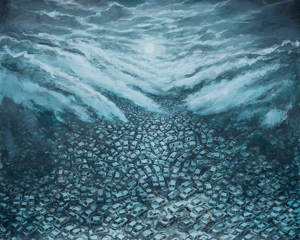 Surrealist Paintings Of Dystopian Worlds By Michael Kerbow 3