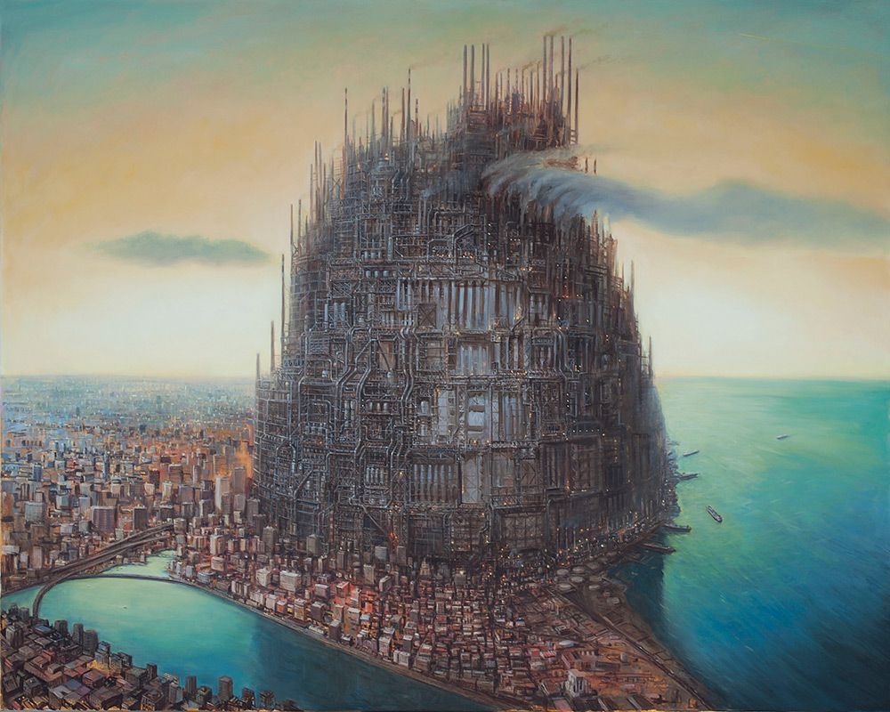 Surrealist Paintings Of Dystopian Worlds By Michael Kerbow 5