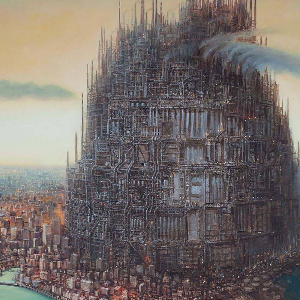 Surrealist Paintings Of Dystopian Worlds By Michael Kerbow 6