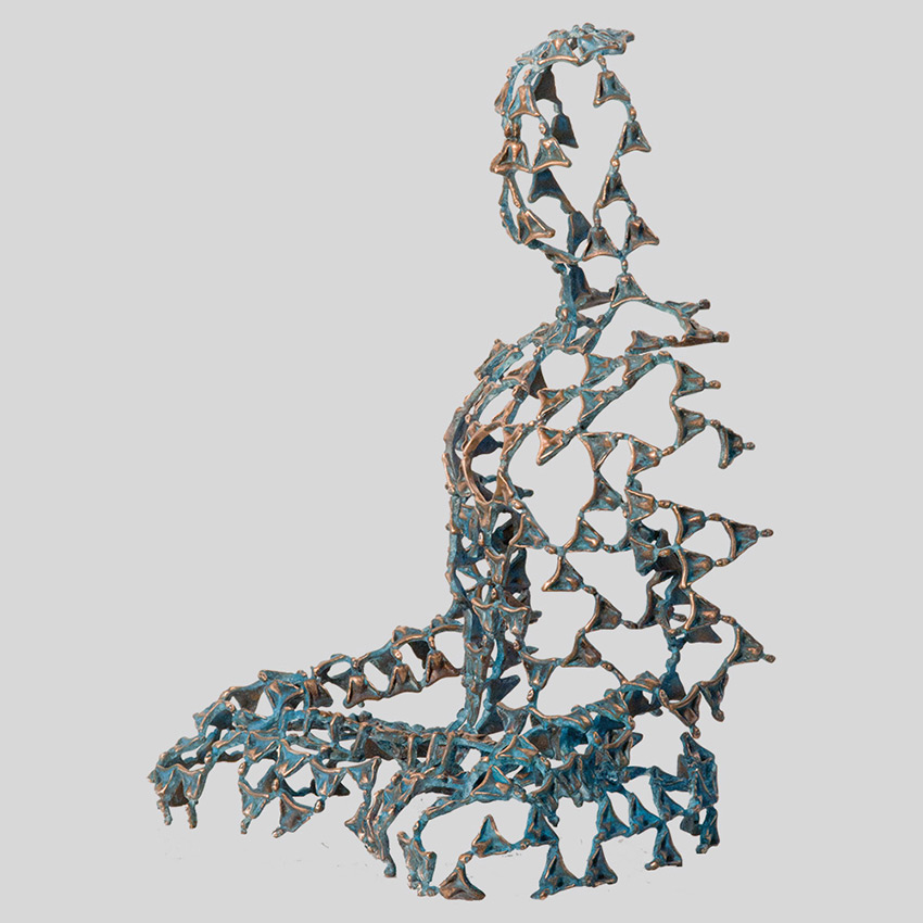 Transcendence Sublime Surrealistic Bronze Sculptures Of People In Meditation By Sukhi Barber 11