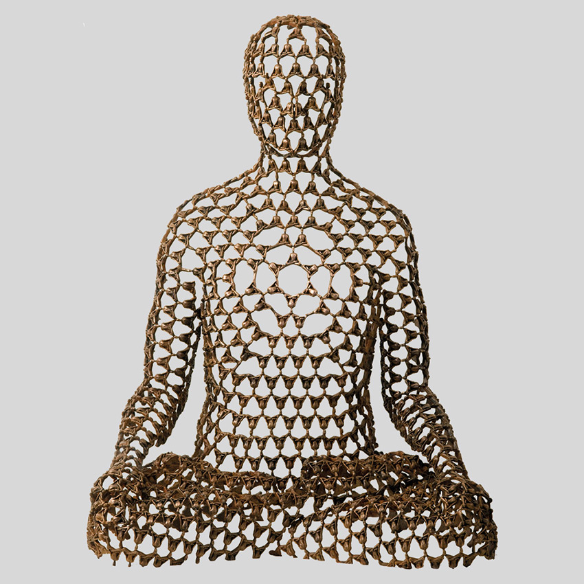 Transcendence Sublime Surrealistic Bronze Sculptures Of People In Meditation By Sukhi Barber 9
