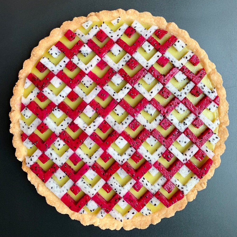 Wonderful Pies And Tarts Decorated With Geometric And Colorful Details By Lauren Ko 4