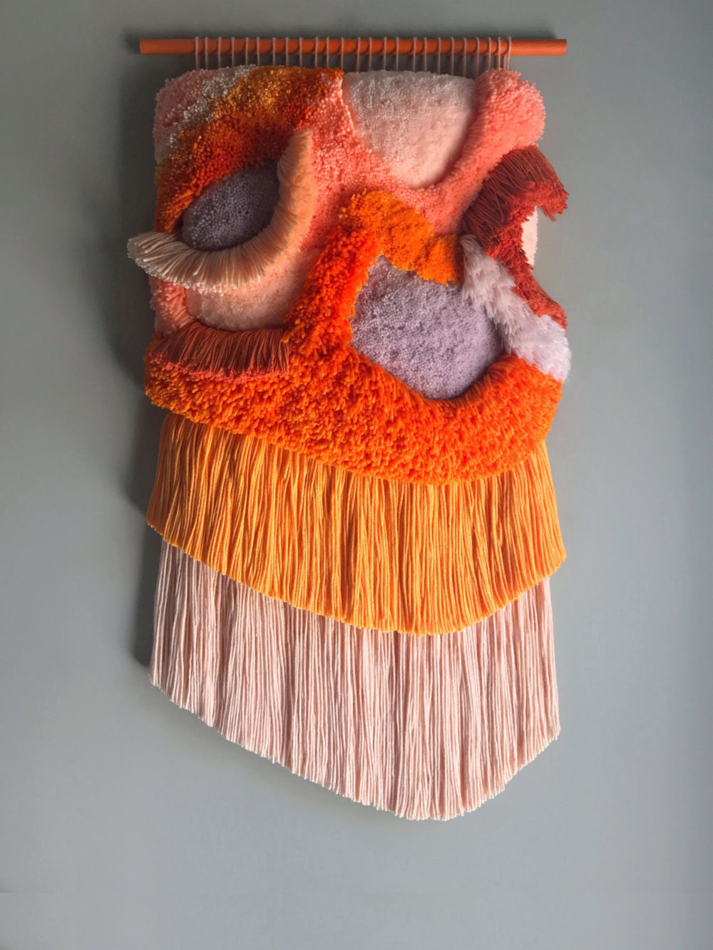 Abstract And Improvised Wall Tapestries With Vibrant Colors By Judit Just Antelo 10