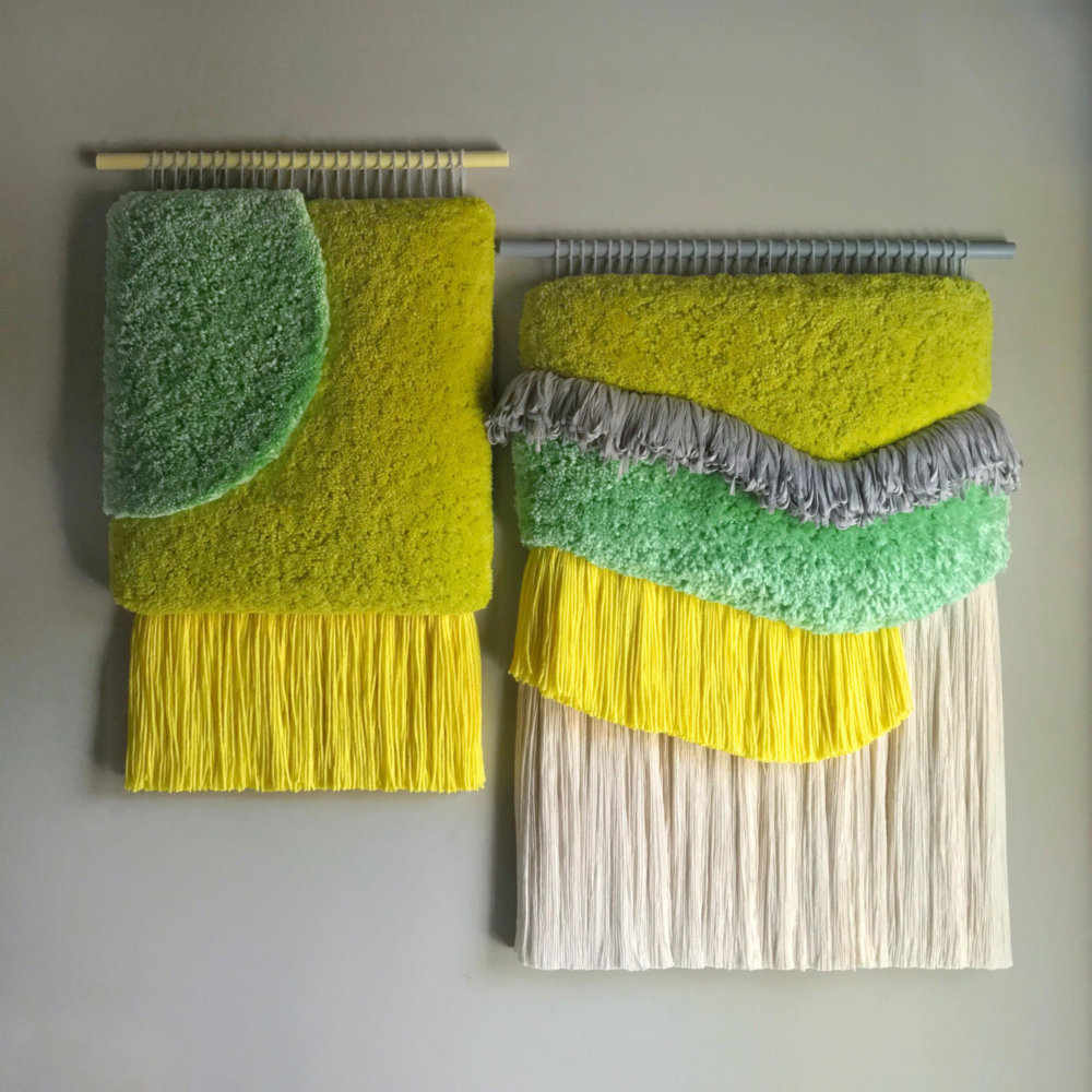 Abstract And Improvised Wall Tapestries With Vibrant Colors By Judit Just Antelo 5