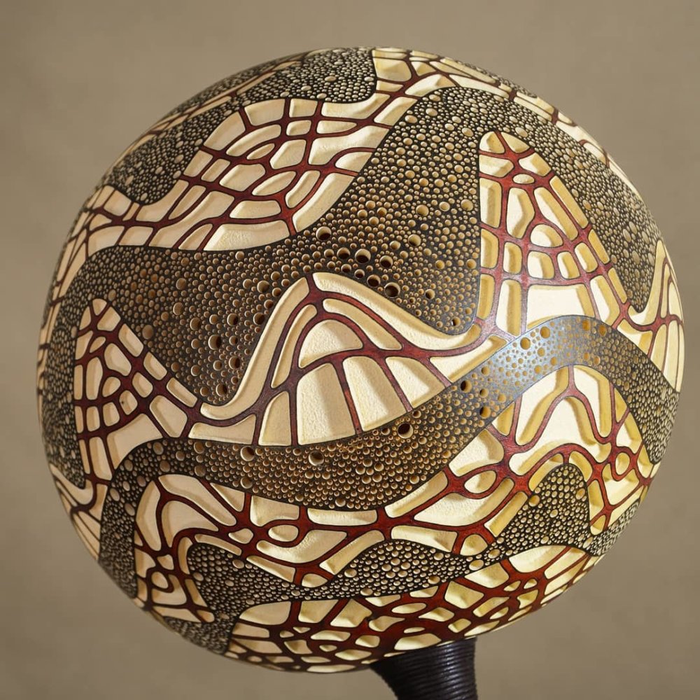 Calabarte Superb Calabash Sculptures That Are Also Lamps Designed By Przemek Krawczynski 12