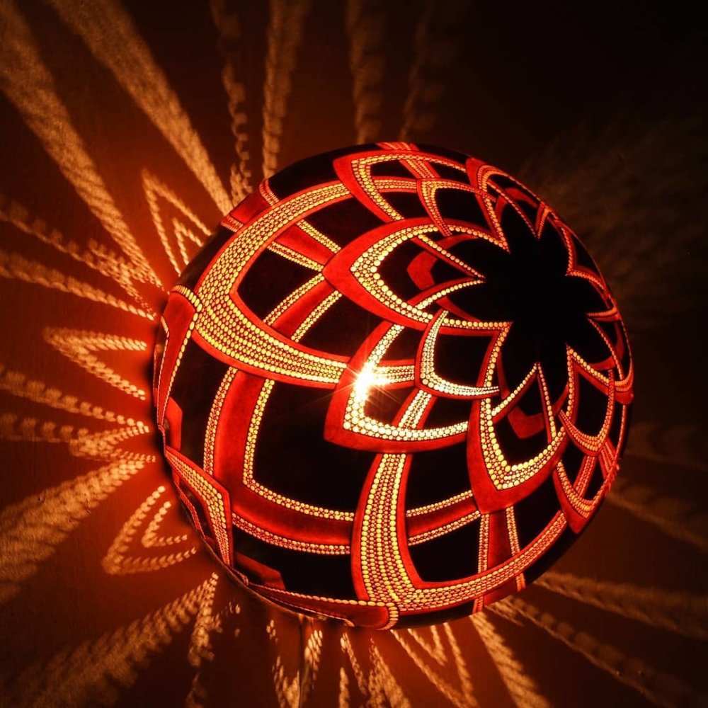 Calabarte Superb Calabash Sculptures That Are Also Lamps Designed By Przemek Krawczynski 15