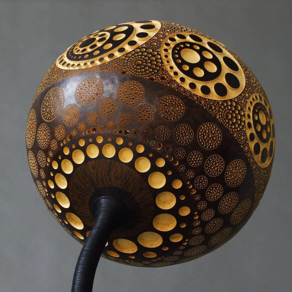 Calabarte Superb Calabash Sculptures That Are Also Lamps Designed By Przemek Krawczynski 17