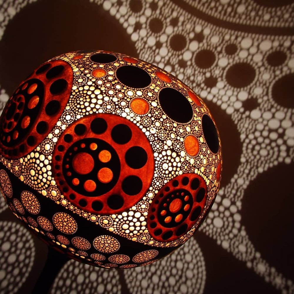 Calabarte Superb Calabash Sculptures That Are Also Lamps Designed By Przemek Krawczynski 18