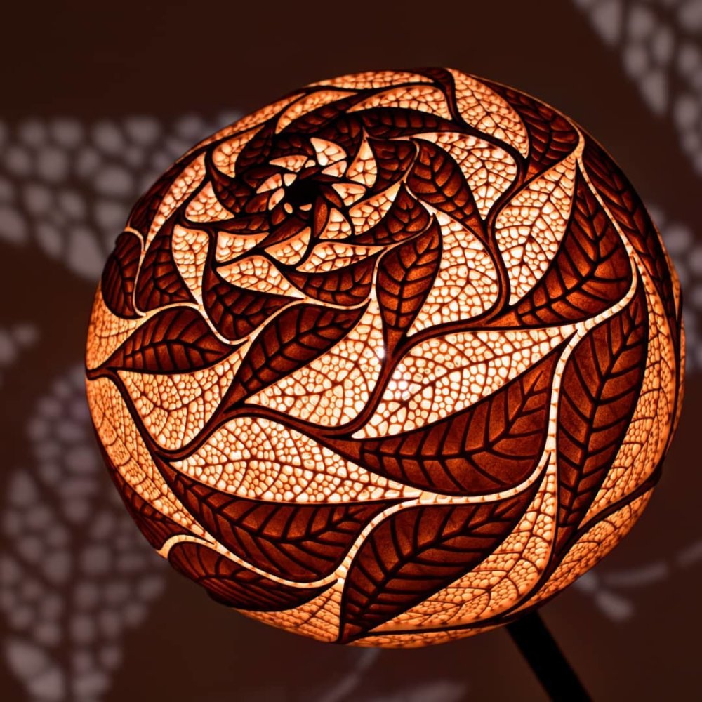 Calabarte Superb Calabash Sculptures That Are Also Lamps Designed By Przemek Krawczynski 2