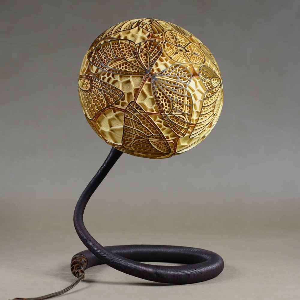 Calabarte Superb Calabash Sculptures That Are Also Lamps Designed By Przemek Krawczynski 6