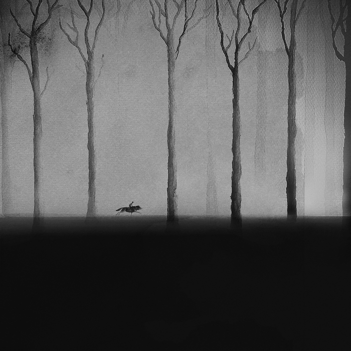 Dreamy Black And White Watercolors That Depict A Unique Connection Between Animals And Children By Elicia Edijanto 14