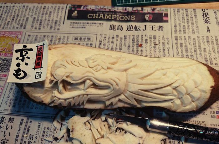 Eating With The Eyes Incredible Thai Fruit And Vegetable Carvings By Gaku 13