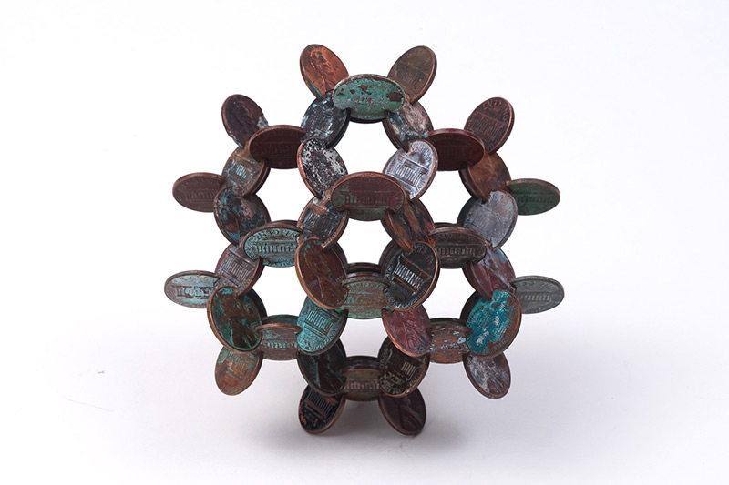 Geometric Sculptures Made From Old Coins By Robert Wechsler 10