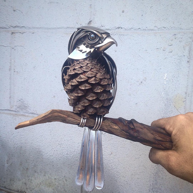 Incredible Silverware Animal Sculptures By Matt Wilson 22