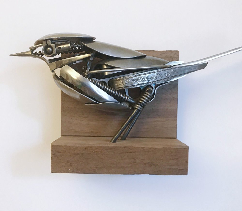 Incredible Silverware Animal Sculptures By Matt Wilson 6