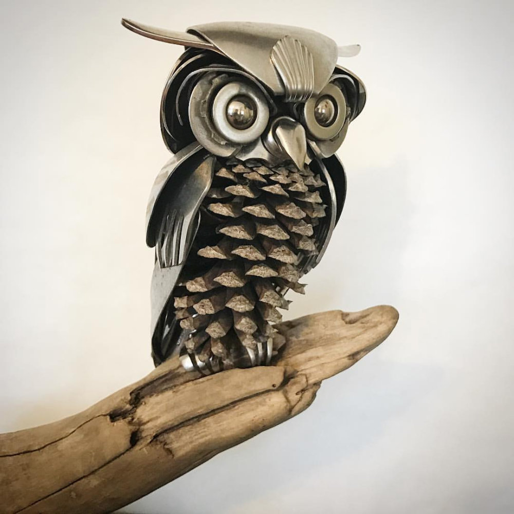 Incredible Silverware Animal Sculptures By Matt Wilson 8