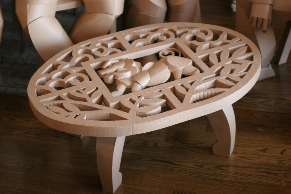 Magnificent Figurative Sculptures Made Entirely Out Of Cardboard By Warren King 7