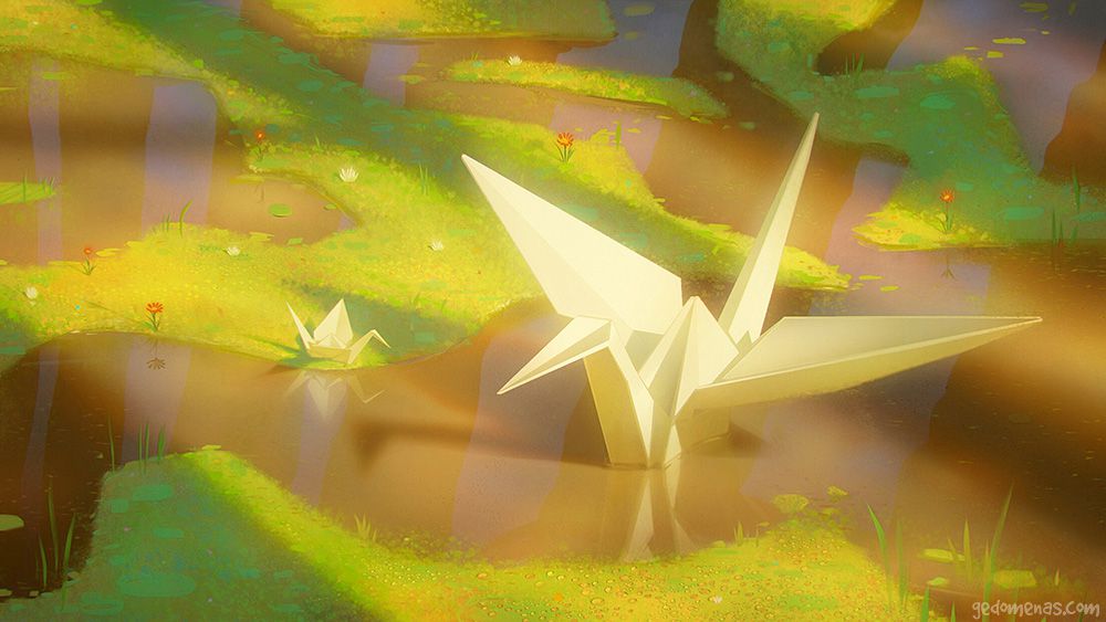 Secret Place 02 - Dreamlike Landscapes Awesome Surrealist Illustrations By Gediminas Pranckevicius