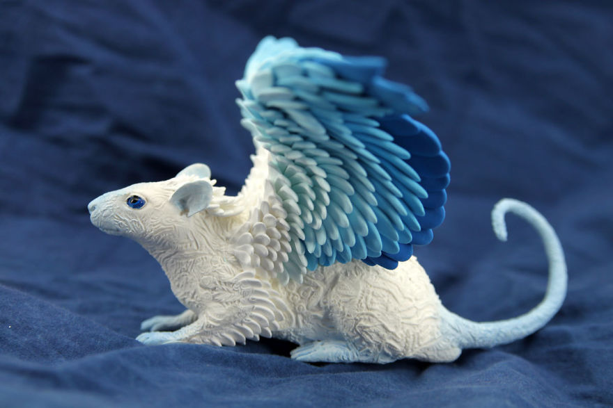 Superb Velvet Clay Sculptures Of imagined mythical Animals By Evgeny Hontor 31